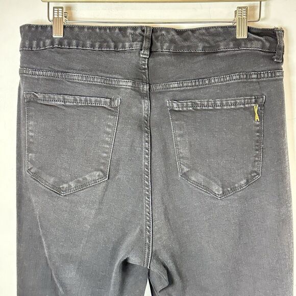 Vintage America Blues Boho Skinny‎ Women's Jeans Black Plus 16W 33 GUC - Picture 5 of 13